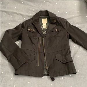 Black fitted Diesel military jacket